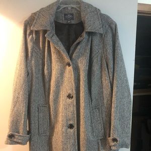 Plus size Hooded Overcoat - 3X